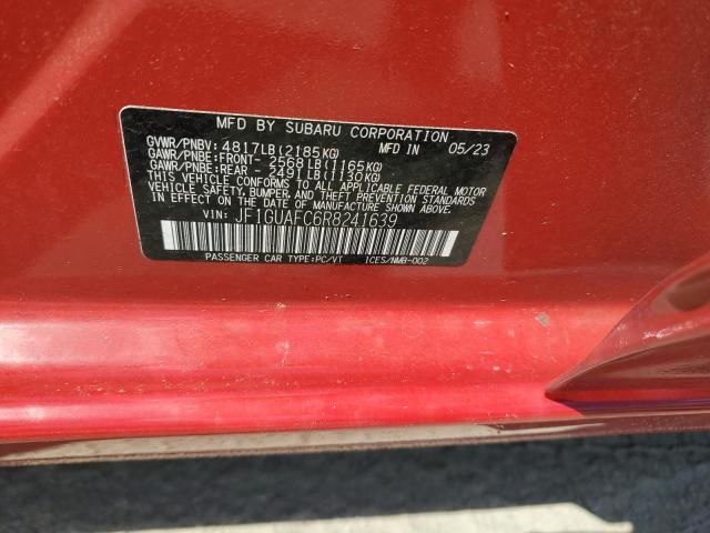 Продаж на аукціоні авто 2024 Subaru Impreza, vin: JF1GUAFC6R8241639, номер лоту: 56577794
