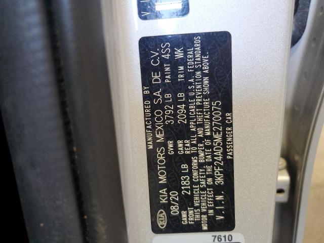 Aukcja sprzedaży 2021 Kia Forte Fe, vin: 3KPF24AD5ME270075, numer aukcji: 57838144
