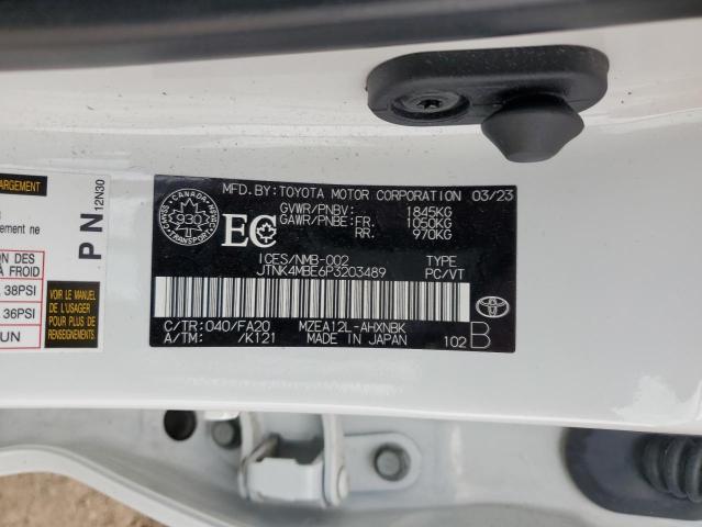 Aukcja sprzedaży 2023 Toyota Corolla Se, vin: JTNK4MBE6P3203489, numer aukcji: 58054704