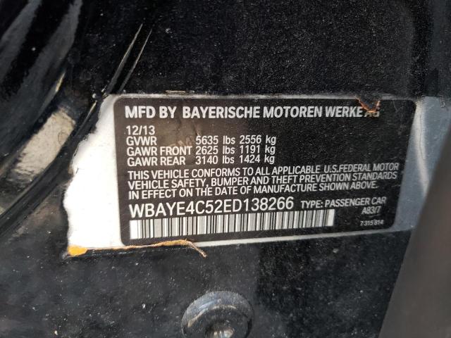 Auction sale of the 2014 Bmw 740 Li, vin: WBAYE4C52ED138266, lot number: 57610994