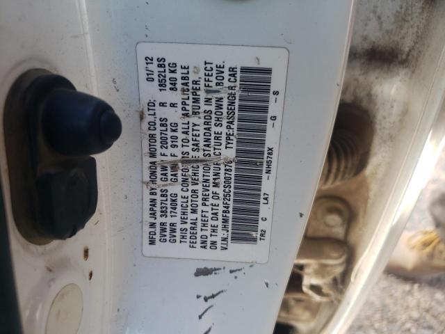 Aukcja sprzedaży 2012 Honda Civic Hybrid, vin: JHMFB4F25CS007876, numer aukcji: 58111374