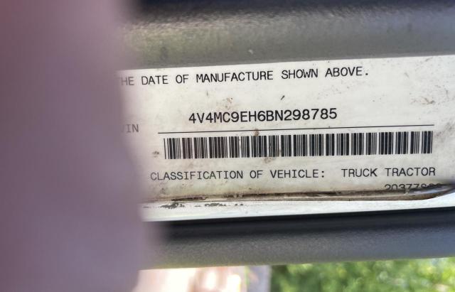 Продажа на аукционе авто 2011 Volvo Vn Vnm, vin: 4V4MC9EH6BN298785, номер лота: 59329714