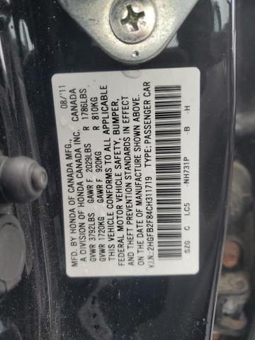 2012 Honda Civic Ex მანქანა იყიდება აუქციონზე, vin: 2HGFB2F84CH311719, აუქციონის ნომერი: 57700554