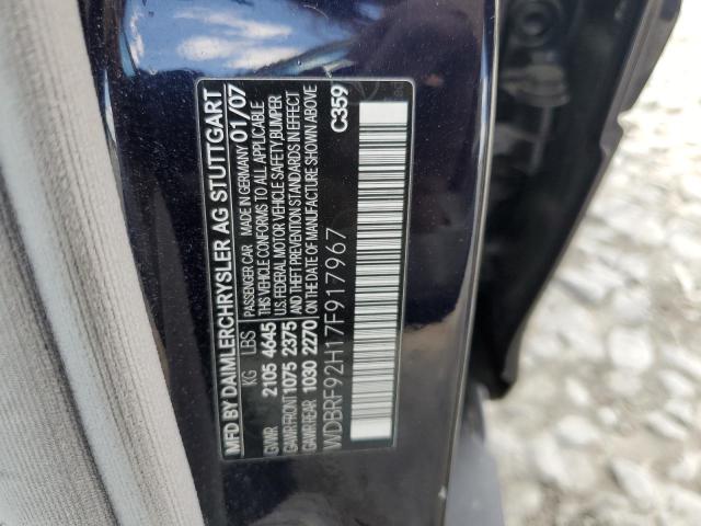 58433064 :رقم المزاد ، WDBRF92H17F917967 vin ، 2007 Mercedes-benz C 280 4mat مزاد بيع