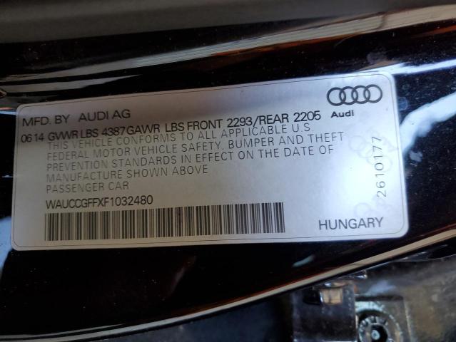 60425064 :رقم المزاد ، WAUCCGFFXF1032480 vin ، 2015 Audi A3 مزاد بيع