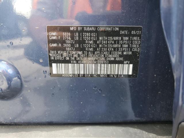 Aukcja sprzedaży 2021 Subaru Outback Li, vin: 4S4BTGND7M3226153, numer aukcji: 60049404