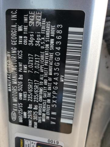 Продаж на аукціоні авто 2016 Kia Sorento Lx, vin: 5XYPG4A35GG043683, номер лоту: 59462904