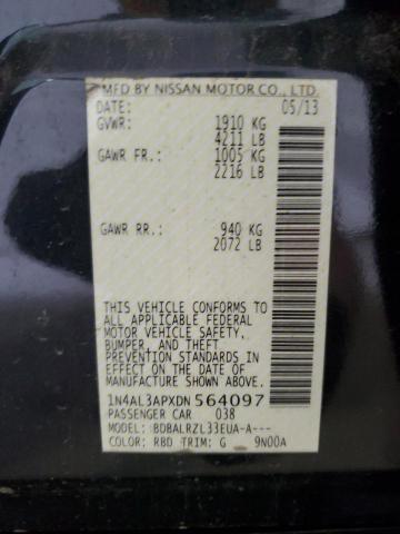 2013 Nissan Altima მანქანა იყიდება აუქციონზე, vin: 1N4AL3APXDN564097, აუქციონის ნომერი: 60719104