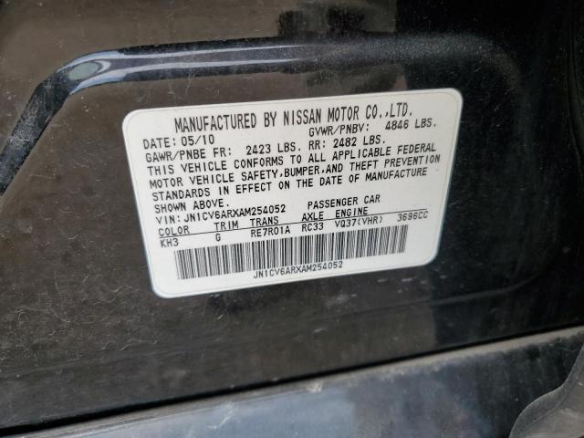 Aukcja sprzedaży 2010 Infiniti G37, vin: JN1CV6ARXAM254052, numer aukcji: 59209994