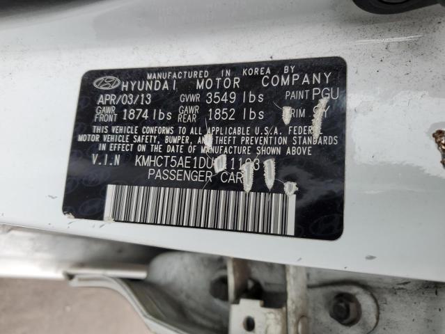 58503154 :رقم المزاد ، KMHCT5AE1DU111193 vin ، 2013 Hyundai Accent مزاد بيع