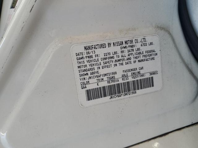 Aukcja sprzedaży 2013 Infiniti G37 Base, vin: JN1CV6AP1DM721569, numer aukcji: 57319574