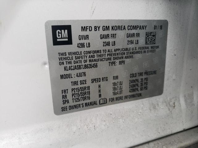 Продаж на аукціоні авто 2018 Buick Encore Pre, vin: KL4CJASB7JB635456, номер лоту: 76475125