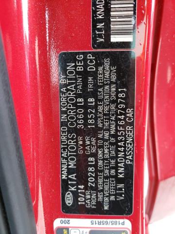 Продаж на аукціоні авто 2015 Kia Rio Ex, vin: KNADN4A35F6479781, номер лоту: 58830834