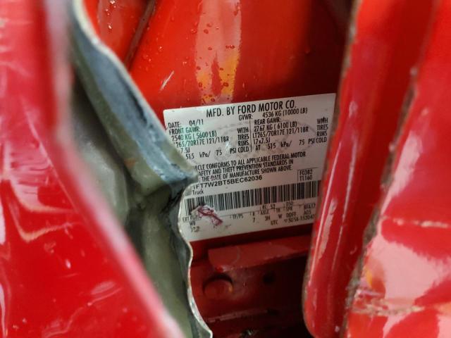 2011 Ford F250 მანქანა იყიდება აუქციონზე, vin: 1FT7W2BT5BEC62036, აუქციონის ნომერი: 57312114
