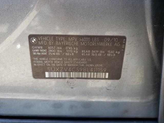 60389574 :رقم المزاد ، 5UXZV4C59BL411159 vin ، 2011 Bmw X5 Xdrive3 مزاد بيع