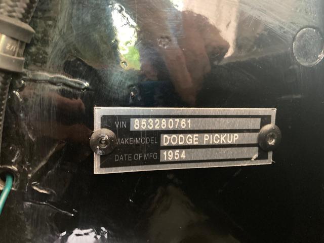 60150844 :رقم المزاد ، 853280761 vin ، 1954 Dodge 100 Truck مزاد بيع