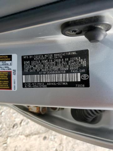 Aukcja sprzedaży 2011 Toyota Camry, vin: 4T1BF3EK6BU600158, numer aukcji: 56936084