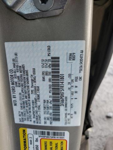Продажа на аукционе авто 2015 Ford Fusion, vin: 3FA6P0H75FR141801, номер лота: 61717795
