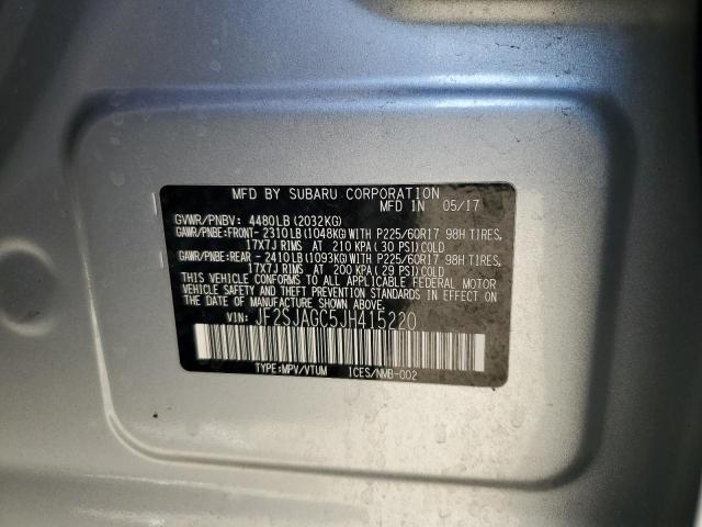 Aukcja sprzedaży 2018 Subaru Forester 2, vin: JF2SJAGC5JH415220, numer aukcji: 60533225