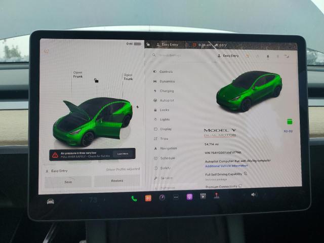 Продаж на аукціоні авто 2022 Tesla Model Y, vin: 7SAYGDEFXNF417141, номер лоту: 61158115