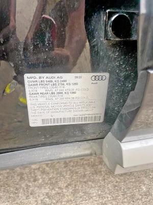 Продажа на аукционе авто 2021 Audi Q5 Premium, vin: WA1AAAFY8M2003513, номер лота: 59569575