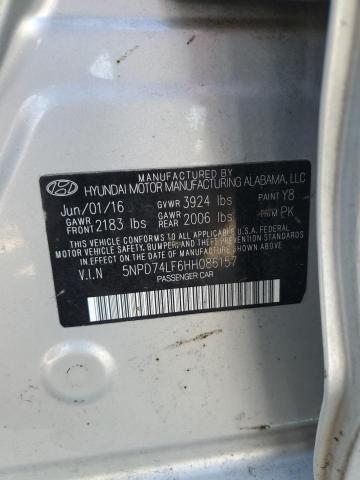 Продажа на аукционе авто 2017 Hyundai Elantra, vin: 5NPD74LF6HH086157, номер лота: 59228285