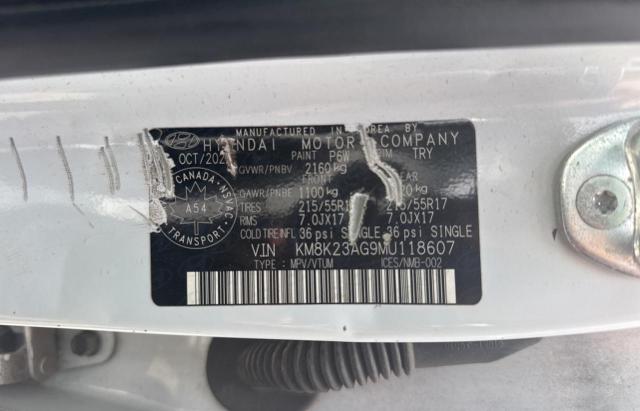 Aukcja sprzedaży 2021 Hyundai Kona Sel, vin: KM8K23AG9MU118607, numer aukcji: 62314395