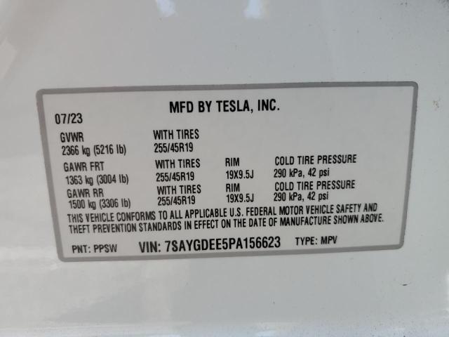 Aukcja sprzedaży 2023 Tesla Model Y, vin: 7SAYGDEE5PA156623, numer aukcji: 61227915
