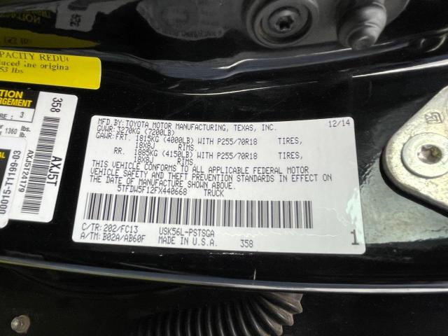 Продаж на аукціоні авто 2015 Toyota Tundra Cre, vin: 5TFDW5F12FX440668, номер лоту: 63034175