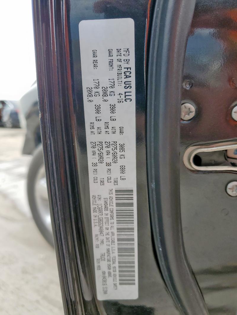 Продажа на аукционе авто 2016 Ram 1500, vin: 1C6RR7LG8GS340047, номер лота: 60322205
