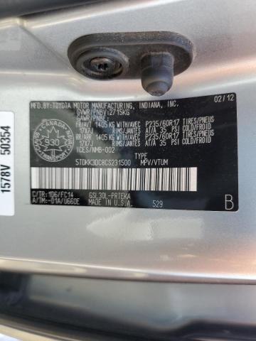 Продаж на аукціоні авто 2012 Toyota Sienna, vin: 5TDKK3DC8CS231500, номер лоту: 60050605