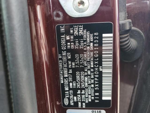 54841575 :رقم المزاد ، 5XYP6DHCXLG018328 vin ، 2020 Kia Telluride مزاد بيع
