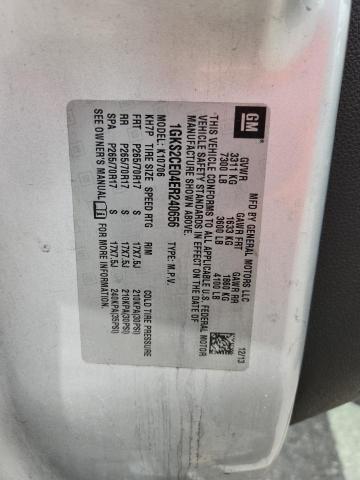 60754295 :رقم المزاد ، 1GKS2CE04ER240656 vin ، 2014 Gmc Yukon مزاد بيع