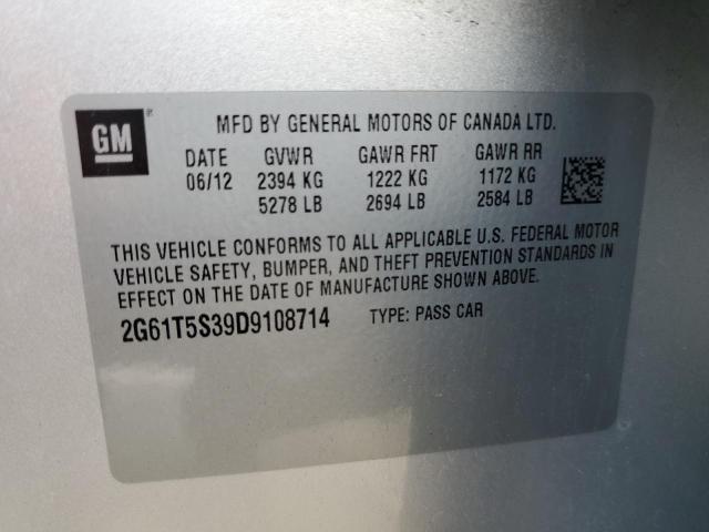 2013 Cadillac Xts Premiu მანქანა იყიდება აუქციონზე, vin: 2G61T5S39D9108714, აუქციონის ნომერი: 63051595