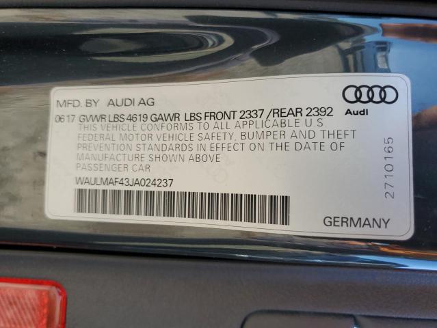 Aukcja sprzedaży 2018 Audi A4 Premium, vin: WAULMAF43JA024237, numer aukcji: 60848065