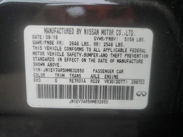 Продаж на аукціоні авто 2017 Infiniti Q50, vin: JN1EV7AR5HM832650, номер лоту: 60025445