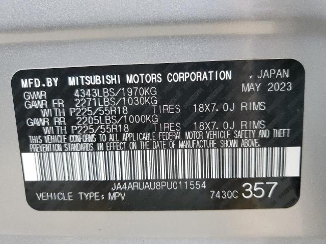 62280935 :رقم المزاد ، JA4ARUAU8PU011554 vin ، 2023 Mitsubishi Outlander Sport مزاد بيع
