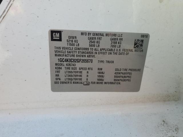 Продажа на аукционе авто 2016 Chevrolet Silverado, vin: 1GC4K0C82GF265670, номер лота: 61688695