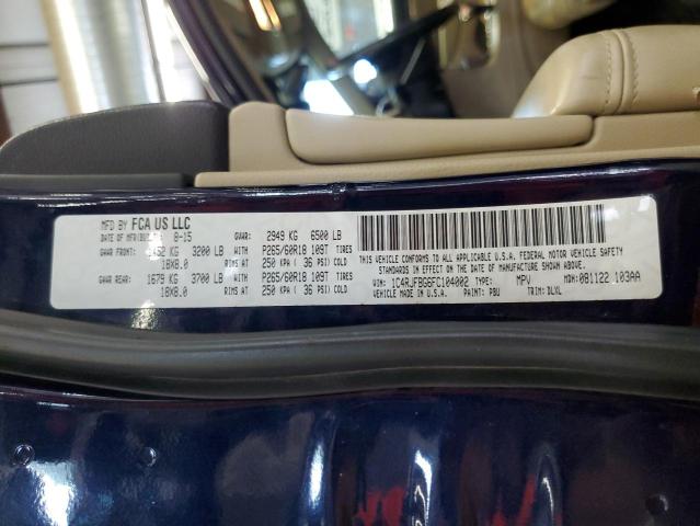 Aukcja sprzedaży 2015 Jeep Grand Cher, vin: 1C4RJFBG6FC104002, numer aukcji: 63217735