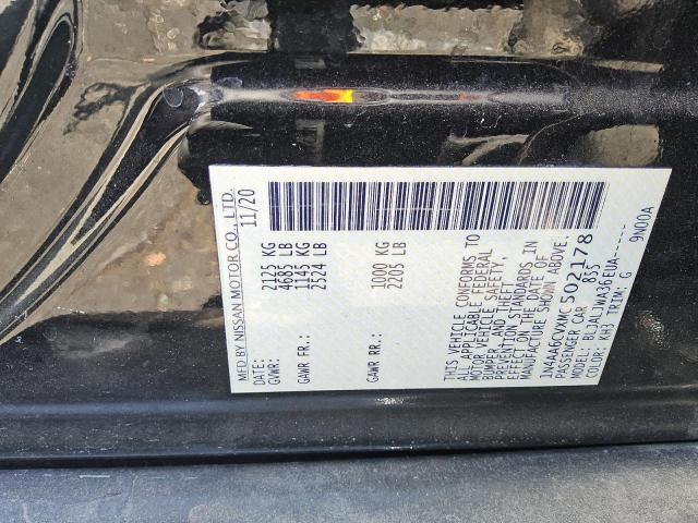 60043795 :رقم المزاد ، 1N4AA6CVXMC502178 vin ، 2021 Nissan Maxima Sv مزاد بيع