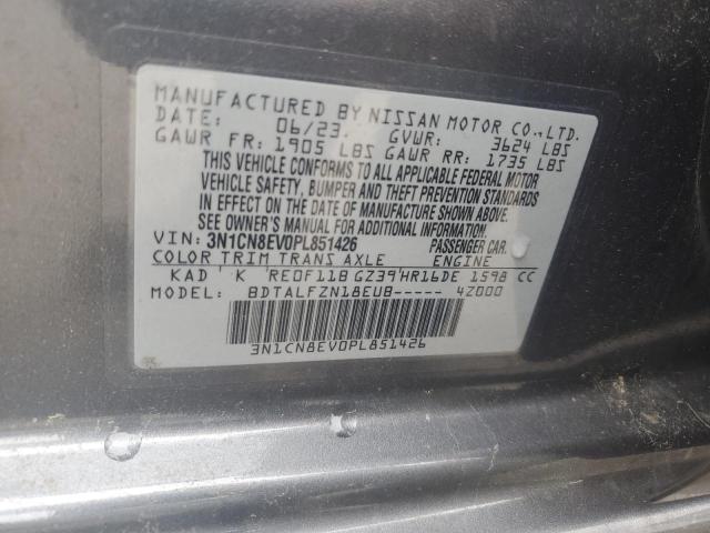 Продаж на аукціоні авто 2023 Nissan Versa Sv, vin: 3N1CN8EV0PL851426, номер лоту: 61193445