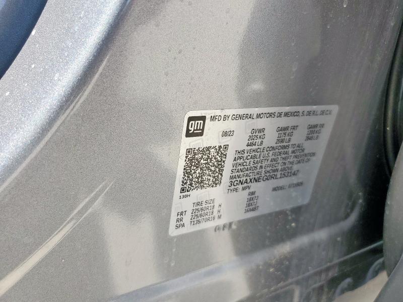 Продаж на аукціоні авто 2024 Chevrolet Equinox Pr, vin: 3GNAXNEG0RL153147, номер лоту: 62318255