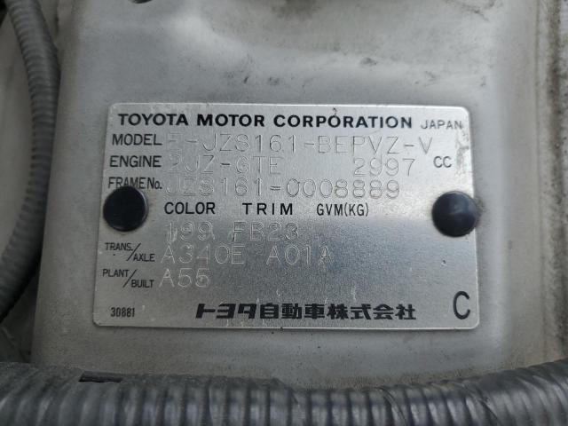 1998 Toyota Aristo მანქანა იყიდება აუქციონზე, vin: JZS1610008889, აუქციონის ნომერი: 59919175