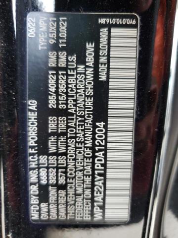 62503685 :رقم المزاد ، WP1AE2AY1PDA12004 vin ، 2023 Porsche Cayenne E- مزاد بيع