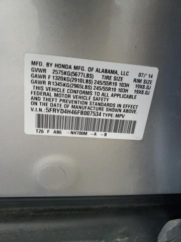 Aukcja sprzedaży 2015 Acura Mdx, vin: 5FRYD4H46FB007534, numer aukcji: 61391555
