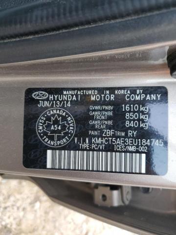 59192105 :رقم المزاد ، KMHCT5AE3EU184745 vin ، 2014 Hyundai Accent مزاد بيع