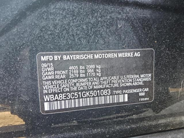 Продажа на аукционе авто 2016 Bmw 328 Xi Sul, vin: WBA8E3C51GK501083, номер лота: 58542875