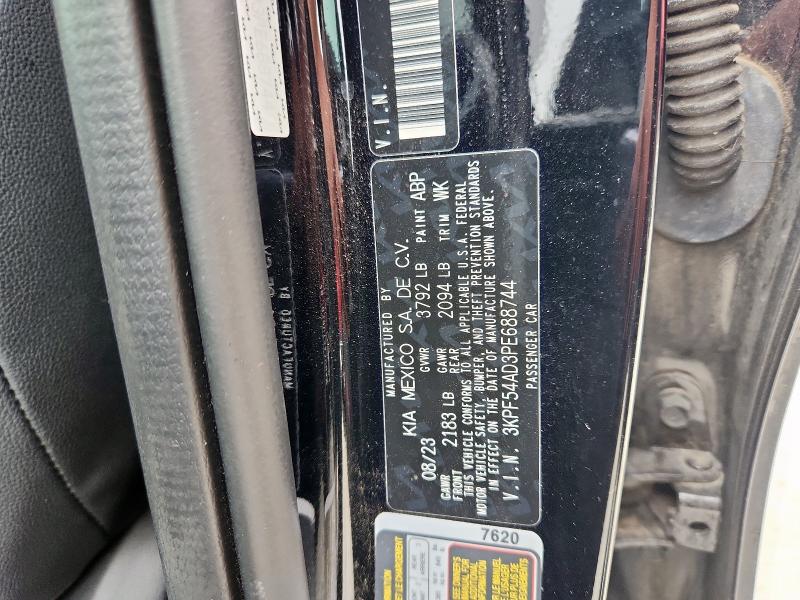 2023 Kia Forte Gt L მანქანა იყიდება აუქციონზე, vin: 3KPF54AD3PE688744, აუქციონის ნომერი: 60328095