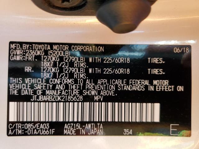 62515545 :رقم المزاد ، JTJBARBZ0K2185628 vin ، 2019 Lexus Nx 300 Bas مزاد بيع