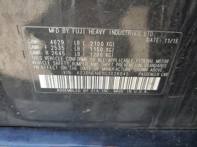 61835595 :رقم المزاد ، 4S3BNEN60G3026045 vin ، 2016 Subaru Legacy مزاد بيع